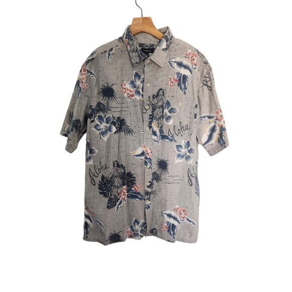 Croft & Barrow Hawaiian Shirt Tropical Aloha Button Up Floral Short Sleeve XL - Picture 1 of 10